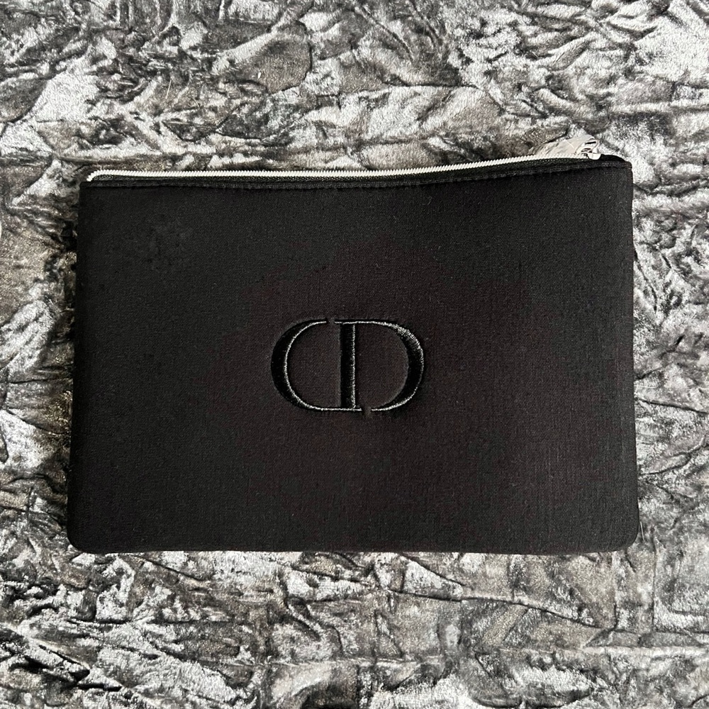 NEW Dior black soft bag, plastic still on zipper tag